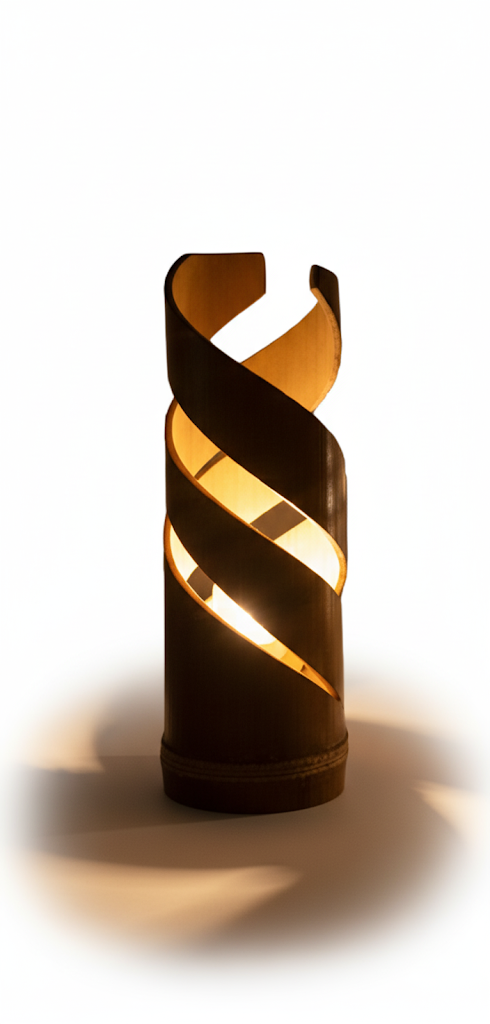 Bamboo light shade